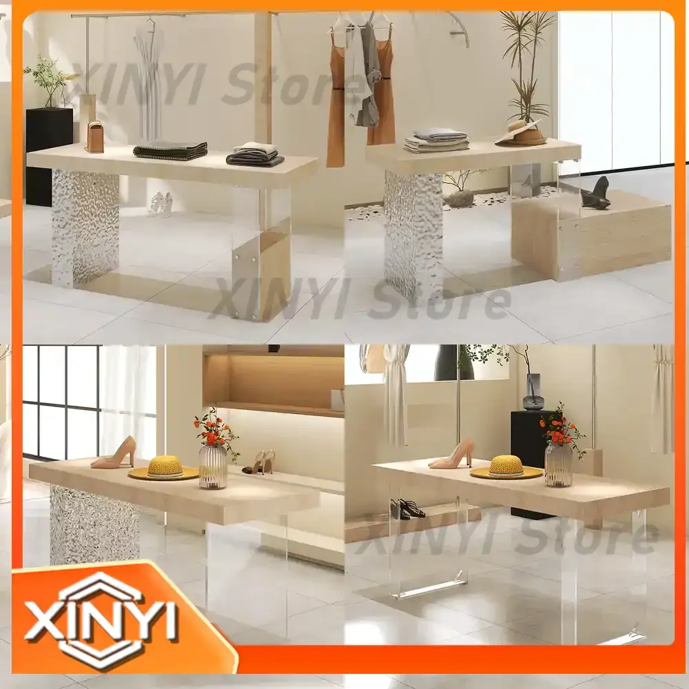 for Nakajima table for Shimadai clothing display stand travertine flowing water table for jewelry store retail clothing store