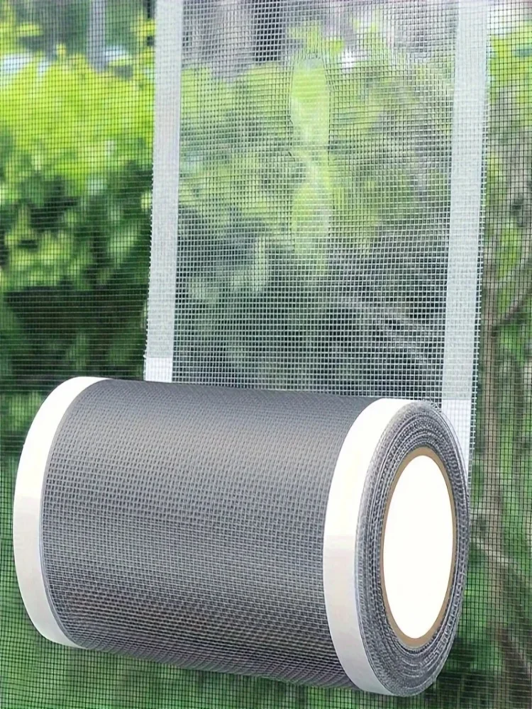 Self‑Adhesive Window Screen Repair Tape Fiberglass Mesh Screen Patch Waterproof Anti‑Mosquito Net Repair Sticker for Window Door