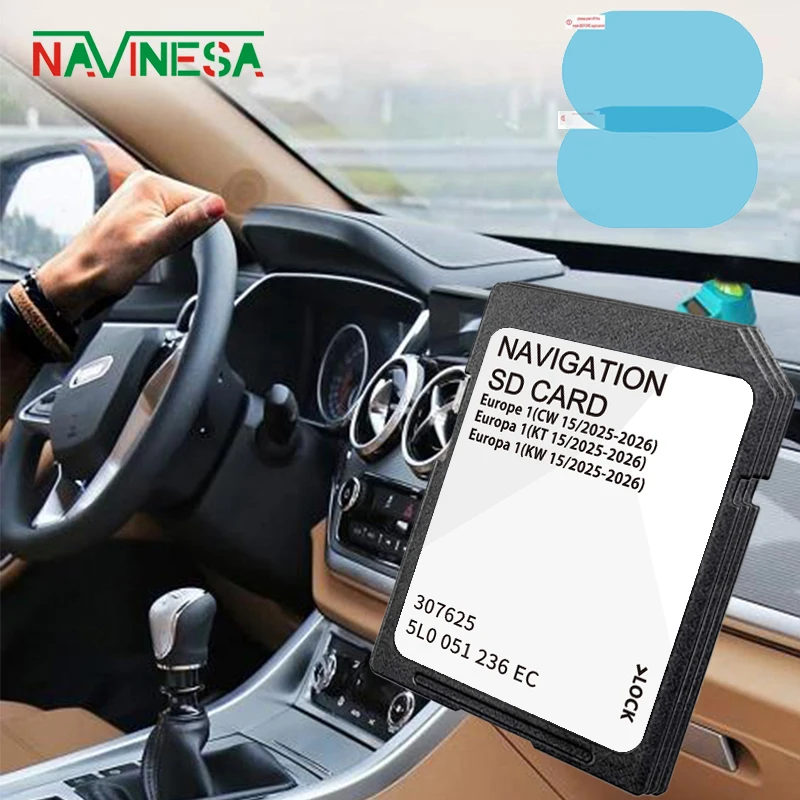

2025-2026 32GB Navigation SD Card MIB2 A1 for Skoda Octavia Superb Fabia Rapid Yeti Car 5L0051236EC Sat Nav SD GPS Card