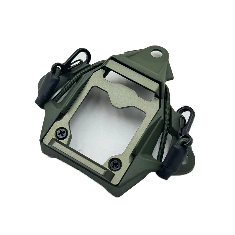 Metal shroud Tactical helmet cuttlefish adapted to FAST helmets CNC oxidised aluminium core Multi-functional device adapter base