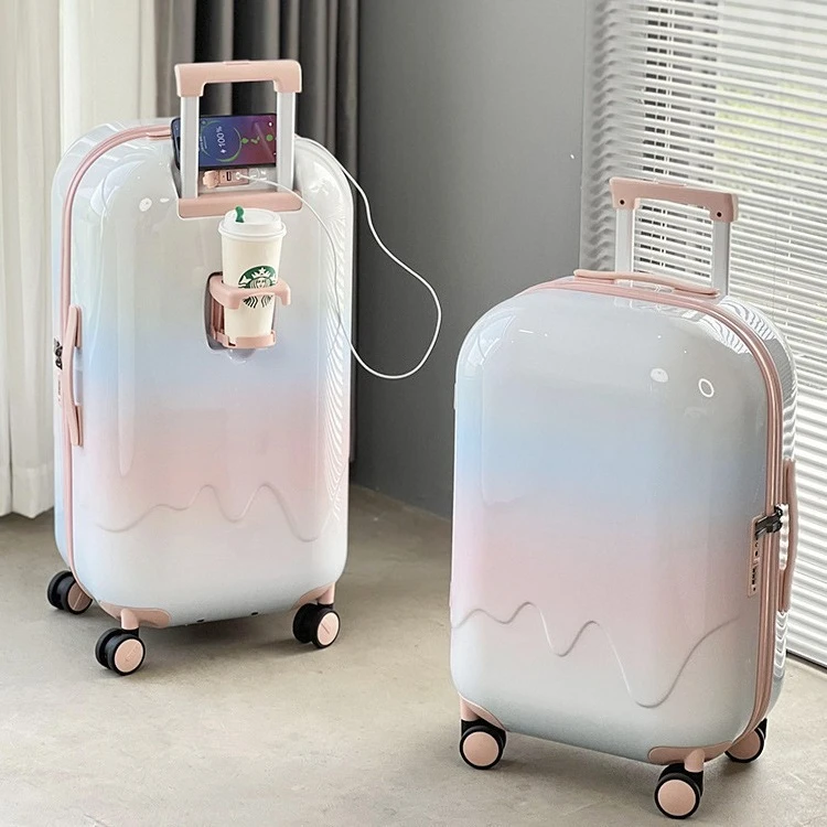 

Gradual change of color, large capacity, suitcase, female trolley case, high value, travel