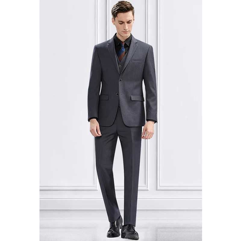 B20 Men Suits Fashion Notch Business Formal Custom Wedding Casual Tuxedo High-end