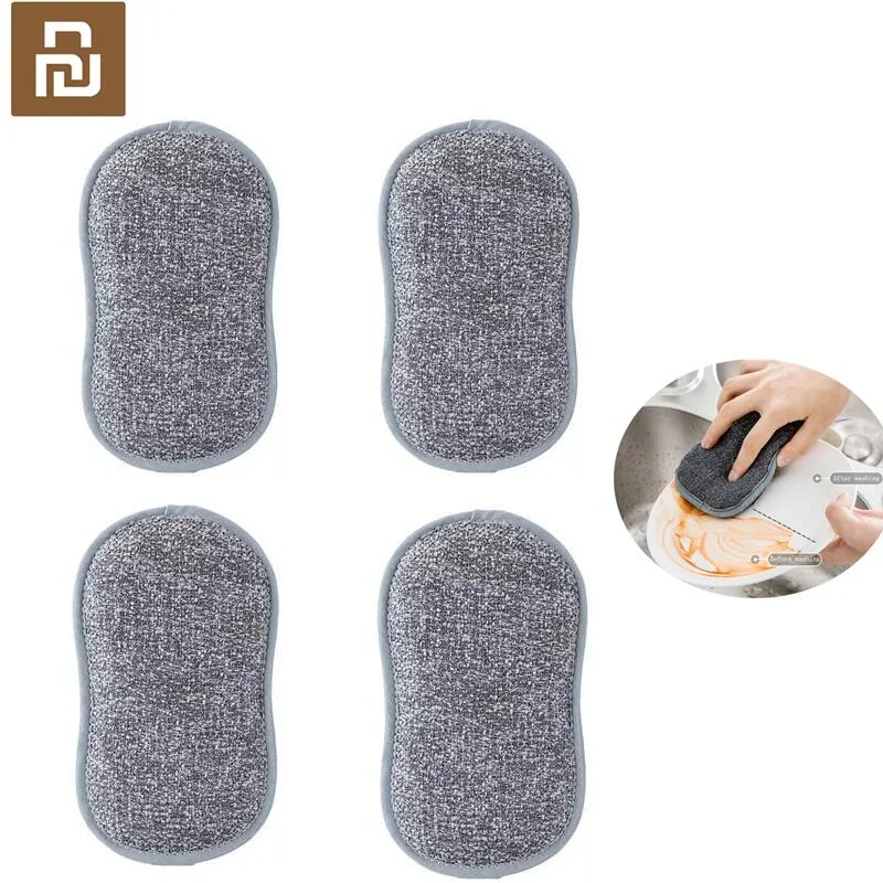 Youpin Doppelseitige Geschirr Pinsel JORDAN & JUDY Dekontamination Wasser absorption und öl absorption Leicht Zu Reinigen