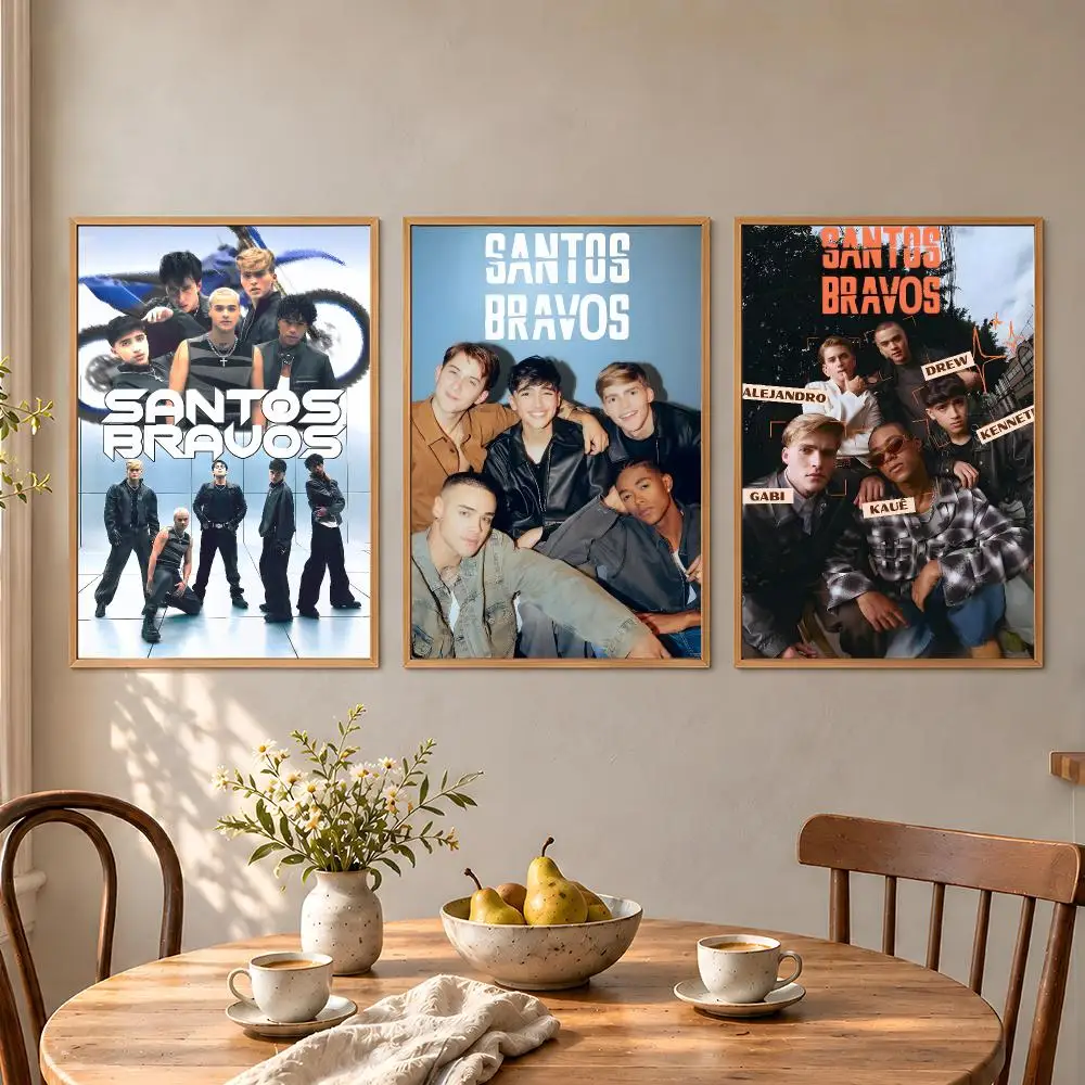 Gabi Band 0% SANTOS BRAVOS Kenneth Drew Poster Aesthetic Wall Art Poster HD Waterproof PP Self Adhesive Bedroom Dorm Room Decor