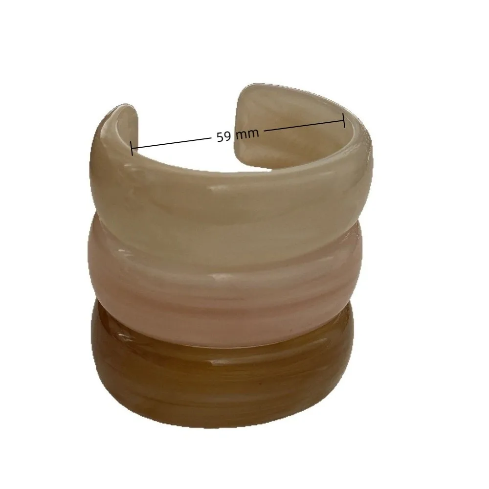 Gelang Manset Resin Antik Gelang Geometris Tidak Beraturan Berlebihan Gelang Lebar Perhiasan Wanita