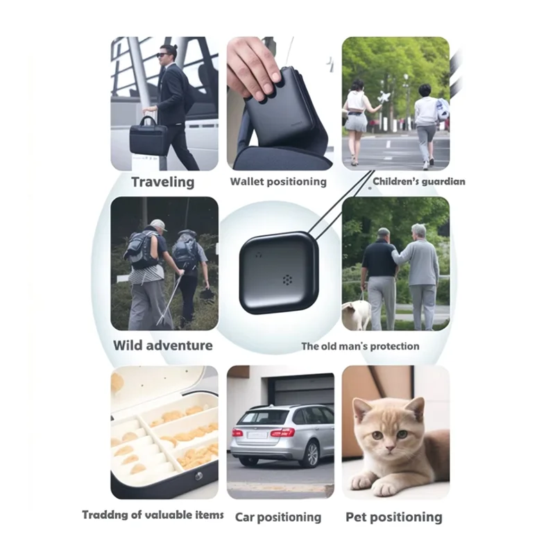 

【HASD】Mini GPS Tracker Locator For Google Finder Find My Devices Anti Lost Bluetooth Smart Tag For Car Elderly Pet Wallet