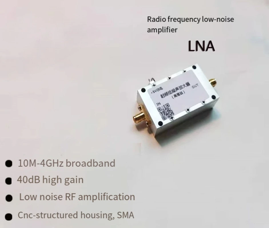 

0,01-4 G RF малошумящий усилитель 40 дБ с высоким коэффициентом усиления LNA UHF VHF GPS спектрометр