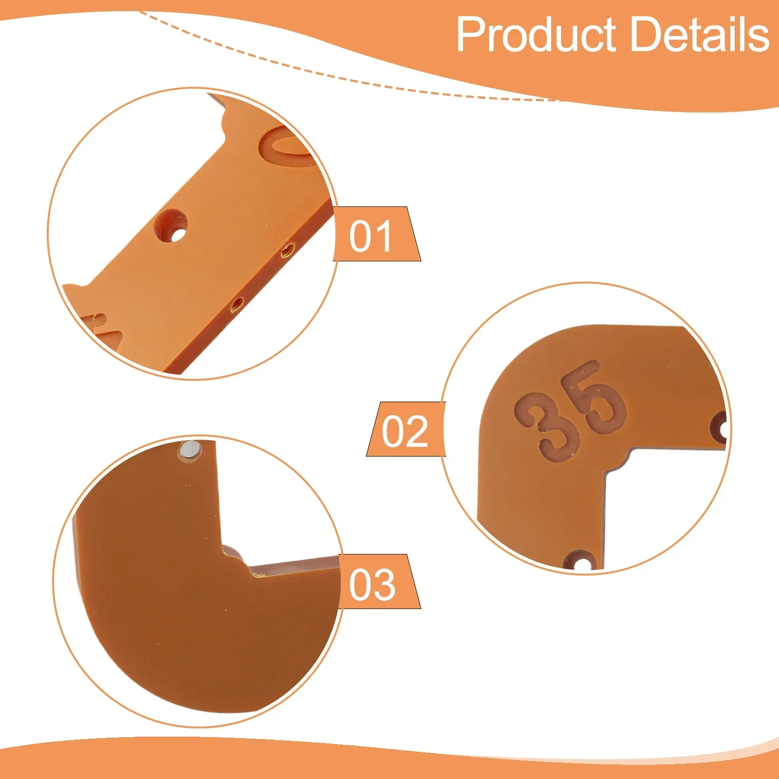 Templat Radius Sudut Router Pekerjaan Kayu Alat Templat Sudut Jig Perutean Sudut Melengkung Penggilingan Melingkar R10-R50