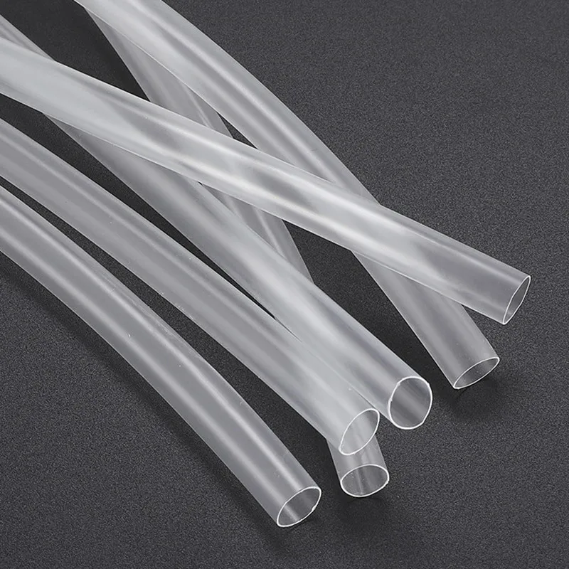 1 Meter 2:1 Transparent Clear 2mm 3mm 4mm 5mm 6mm 8mm 10mm Heat Shrink Heatshrink Tubing Tube Sleeving Wrap Wire