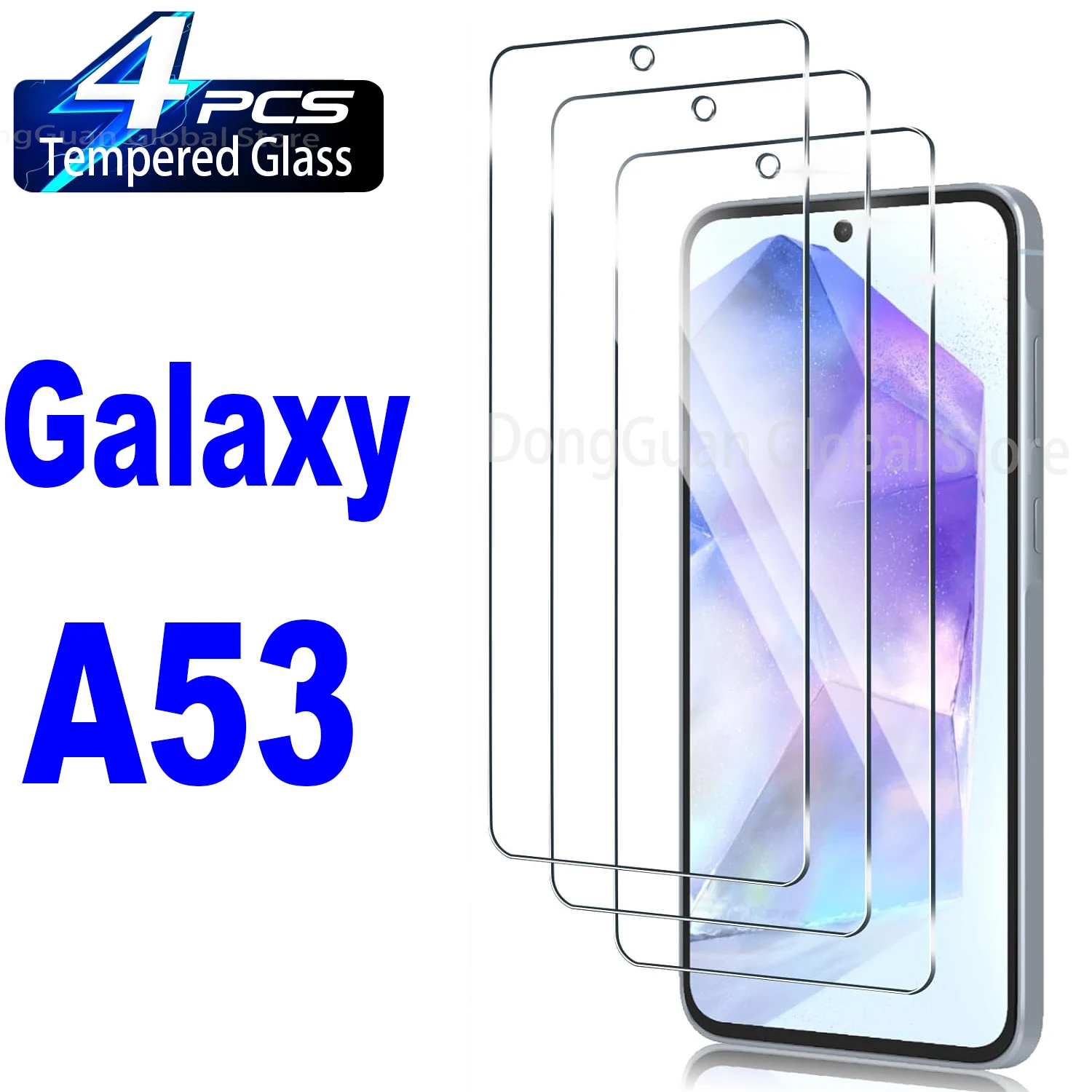 2/4Pcs High Auminum Ballistic Tempered Glass For Samsung Galaxy A53 5G Screen Protector Glass Film