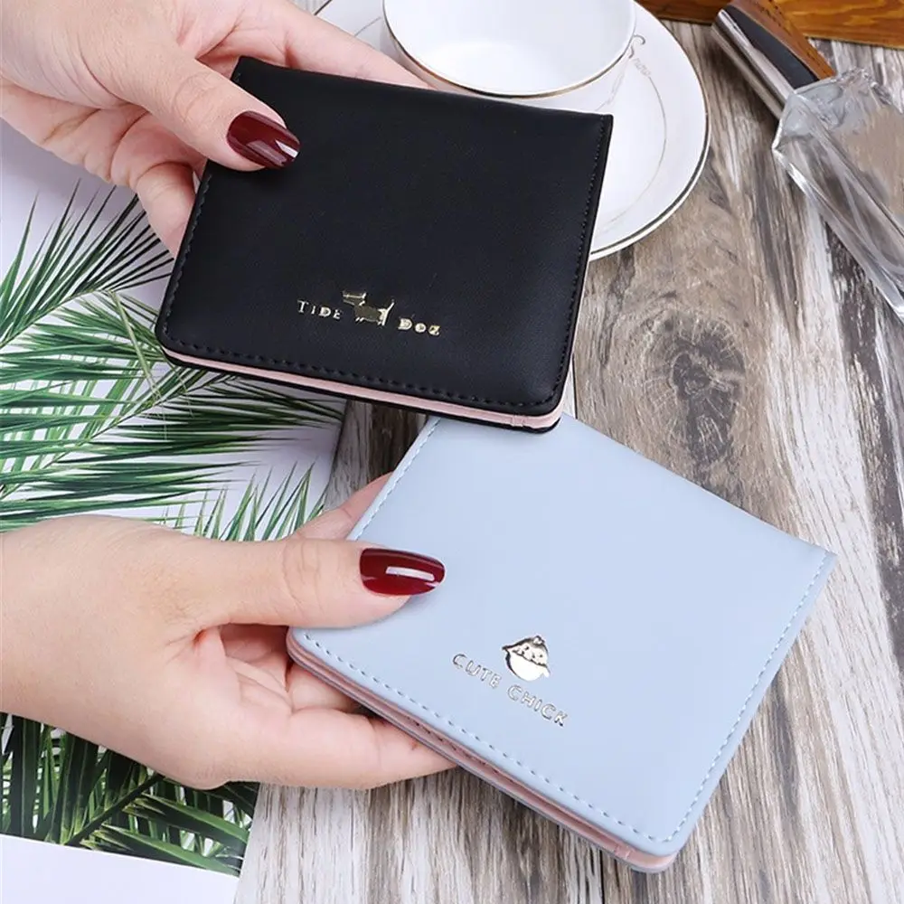 Fashion Two-fold Student Short Wallets Purse Small Wallet Money Bag