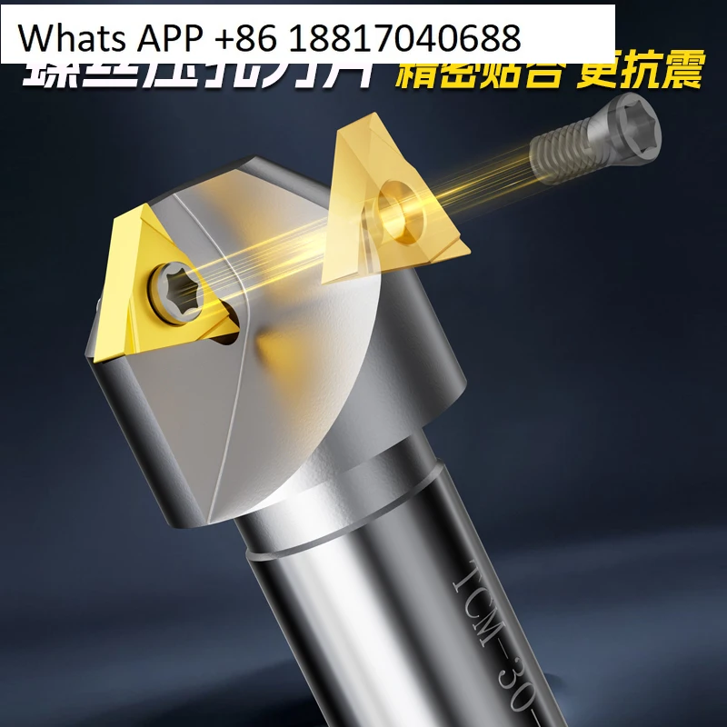 Disposable CNC milling cutter holder SSK/SSP/TCM front and back double-sided chamfering cutter, without blade