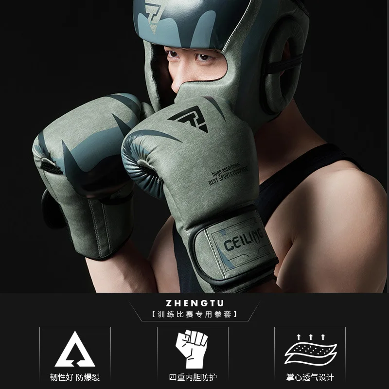 

ZTTY Новые боксерские перчатки Sanda Боксерские перчатки для мужчин и женщин Муай Тай Боксерская груша Тренировочные боксерские перчатки для взрослых и детей