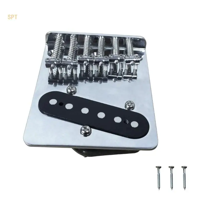 

Electric Guitar Bridge 6 Strings Guitar Tailpiece Guitars Parts Accessories 714F