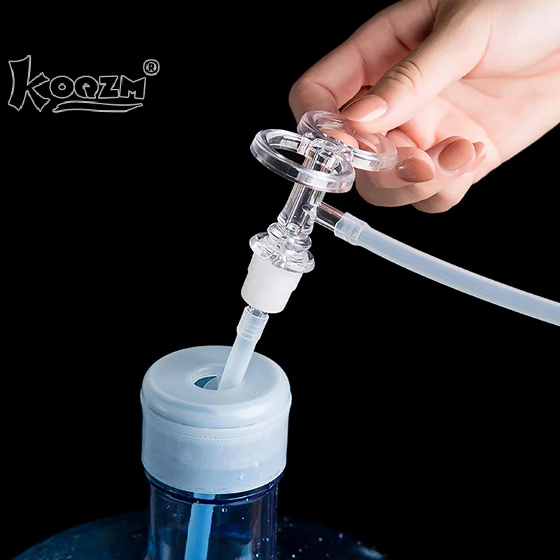 1set Portable Bottled Water Pipe Dispenser Bottled Water Dust Proof Plug For Office Home