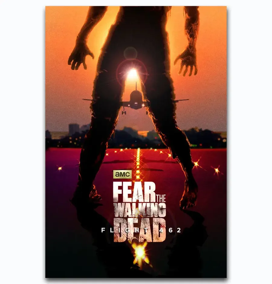 Fear the Walking Dead -Zombie Blood TV-Silk Art Poster Wall Sticker Decoration Gift