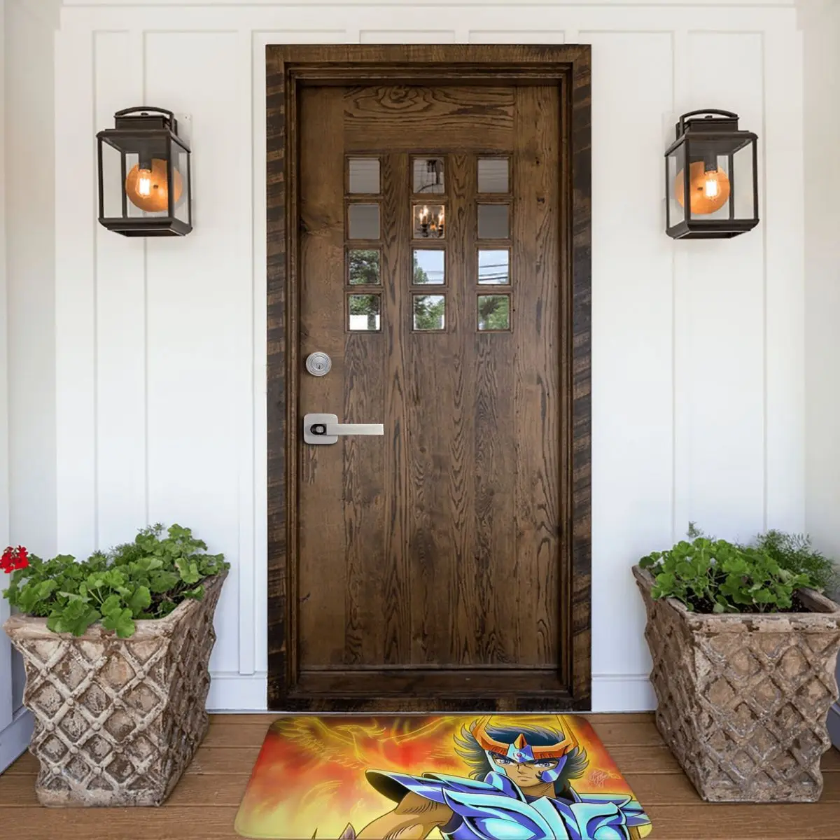 Saint Seiya Knights Of The Zodiac Ikki Phoenix Doormat Rug Carpet Mat Footpad Water Oil Proof Entrance Kitchen Bedroom Balcony