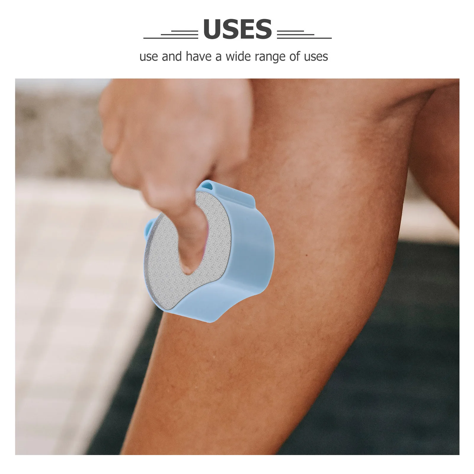 フットファイル 角質除去ツール 両面式 手動フットスクラバー 角質除去 脚の毛の除去 湿式・乾式両用 可愛いクマデザイン