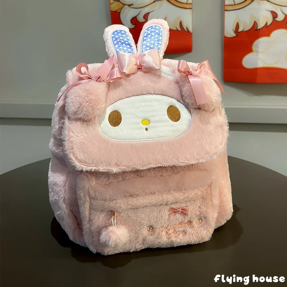 Sanrio My Melody and My Sweet Piano Strawberry Pink Mini Backpack Bag New My Melody x Strawberry Shortcake Mini Backpack main image 4