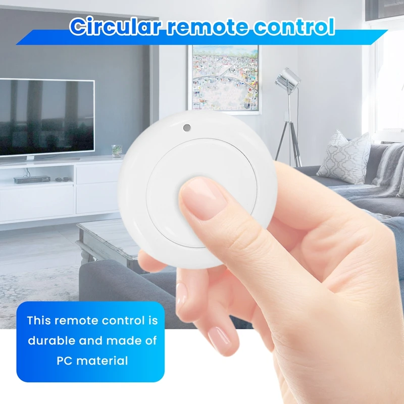 Control remoto inalámbrico de 433Mhz para puerta de coche, Control de acceso, interruptor de botón de pánico SOS y timbre