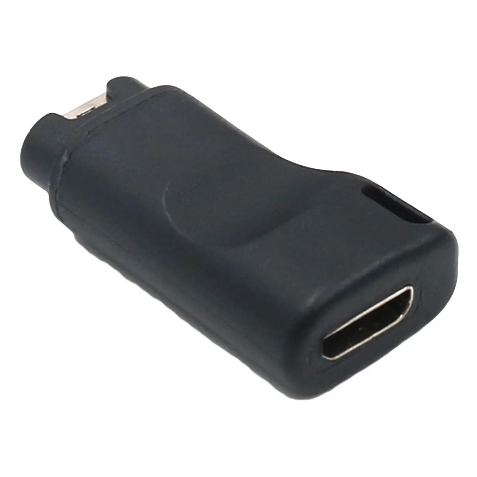 Travel Friendly Micro USB to Type C Converter Adapter for Garmin Fenix 5 5x 5s 6 6X 6S Pro Black