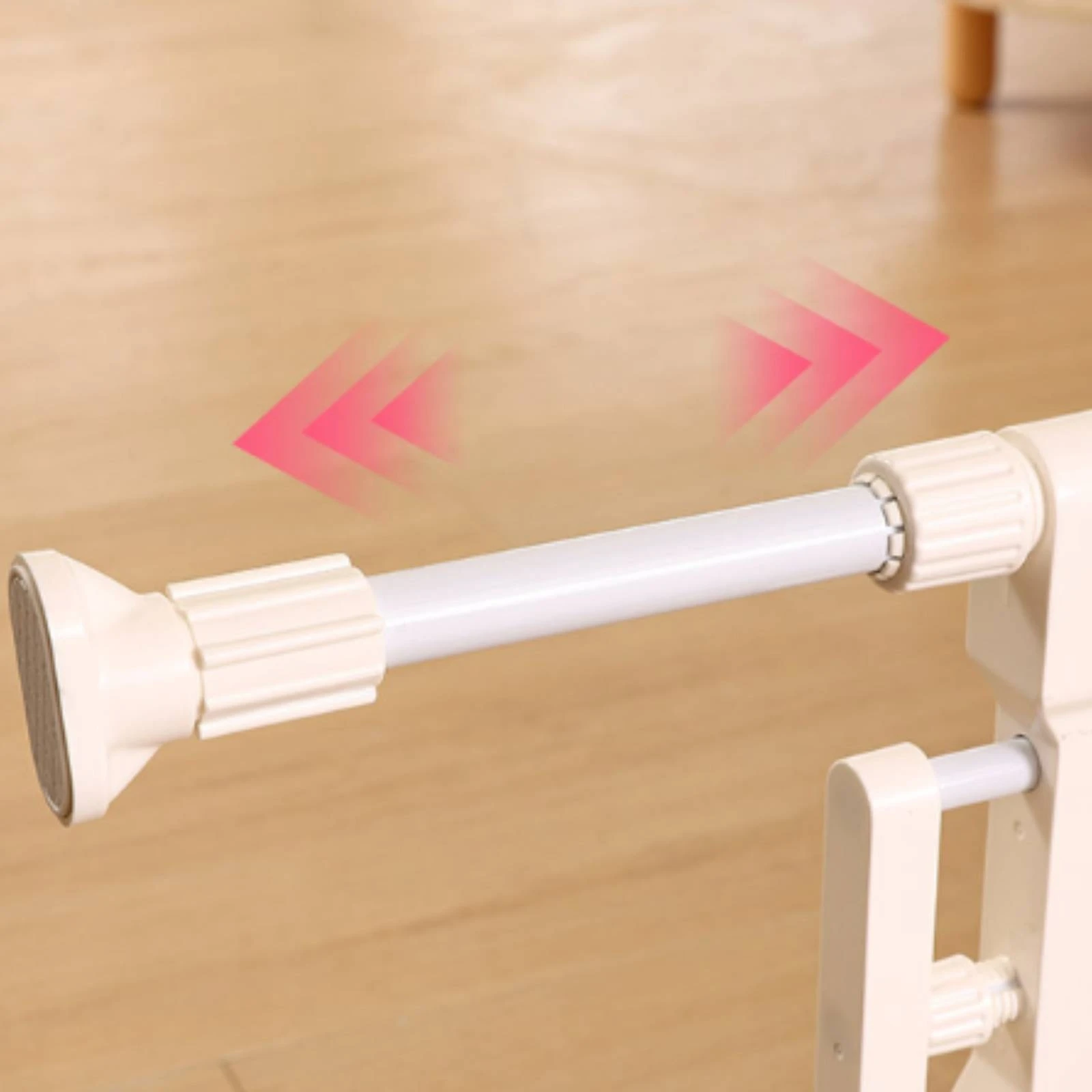 Indoor Pet Barrier Telescopic Dog Gate with Telescoping Frame Retractable Door Barrier Slim-Line for Doorways, Hallways