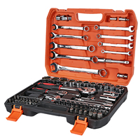 82pcs Ratchet Wrench Set With Sockets Screwdriver Bits Chrome Alum Steel Hand Tools Set Suitable For Car Repair Household