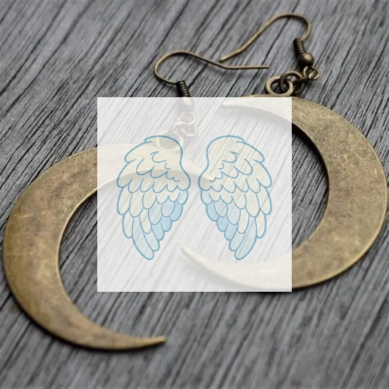 Gothic Vintage Crescent Moon Dangle Earrings For Women Moon Drop Earrings Minimalist Dark Aesthetic Jewelry Accessories Gift