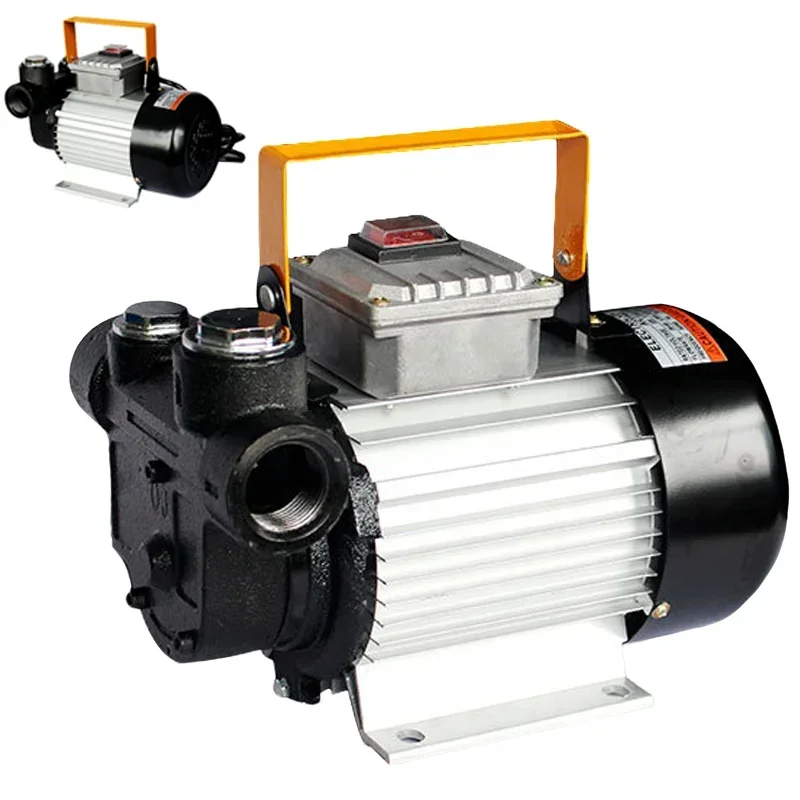 220V Electric Diesel Fuel Transfer Pump Self-Priming Suction Oil Pump High Flow Refueling Pump for Vehicle Truck Tank