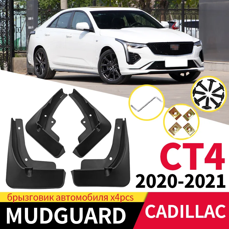 Mudguards For Cadillac SRX XT4 XT6 Escalade XT5 CT6 CT 6 2010-2023 Wheel Eyebrow Car Mudflaps Mud Flaps Splash Guards Front Rear