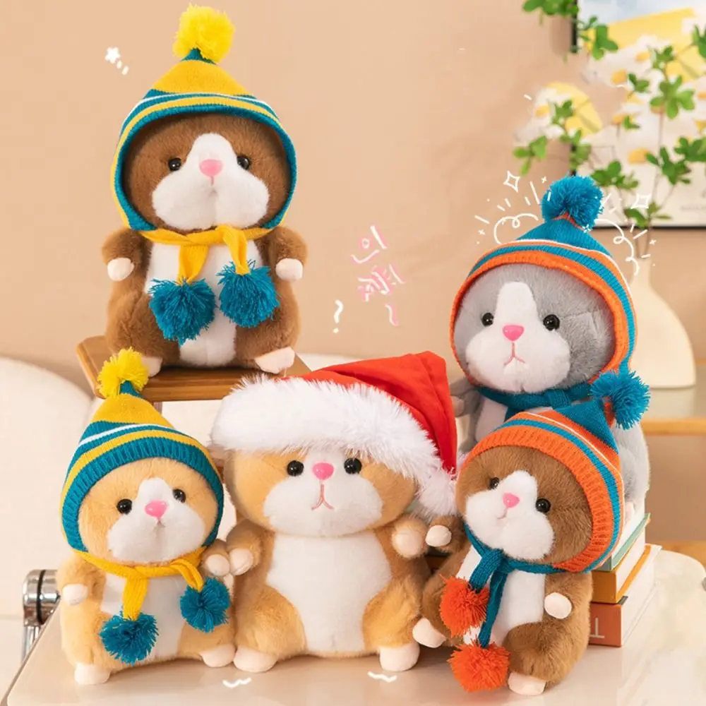 

Cute PP Cotton Hamster Plush Toy Fluffy Soft Plush Hamster Doll Ins Collection Hamster Stuffed Plushie Doll Kids Gifts