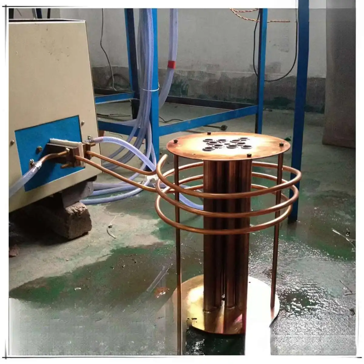 80KW 30-100KHZ High Frequency Induction Heating Hardening Quenching Heat Treatment Hine