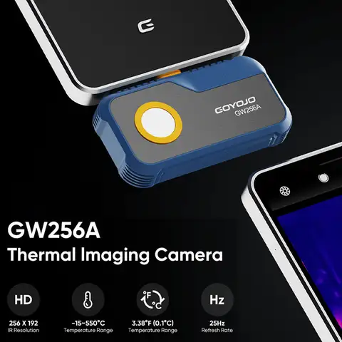 Thermal Imaging Camera GW256A Type-C Mobile Phones Thermal Imager 2025 New In 256*192 Thermal Camera For Device Fault Detect