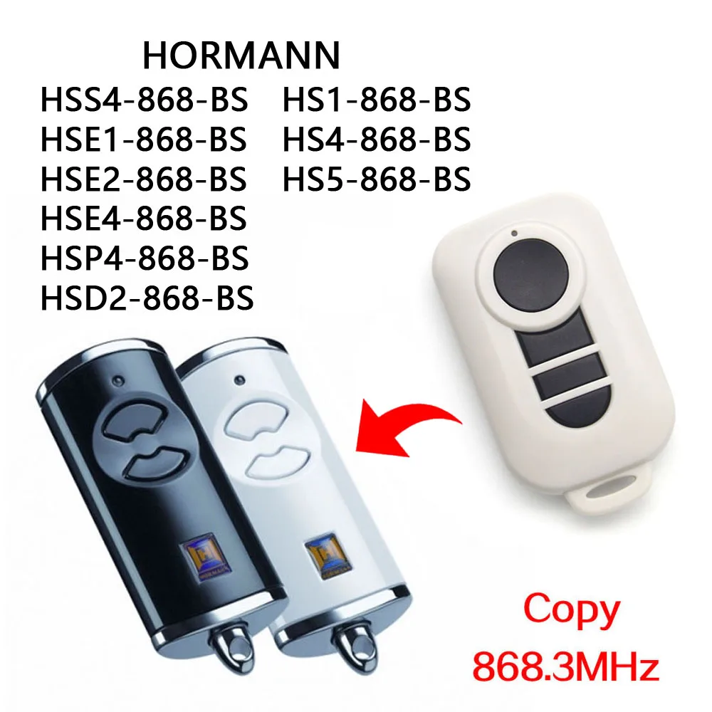 HORMANN HSE2-868-BS HSE4-868-BS Remote Control HORMANN HSD2 HSP4 HS5 HS4 HS1 HSS4 868 BS Garage Gate Remote Control 868MHz