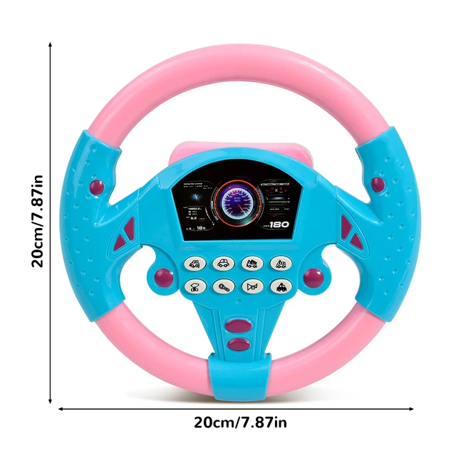 Eletric Steering Wheel Toy with Light Sound for Baby Kids Educational Portable Simulated Driving Steering Wheel Vocal ToysToys 6 Eletric Steering Wheel Toy with Light Sound for Baby Kids Educational Portable Simulated Driving Steering Wheel Vocal ToysToys 6