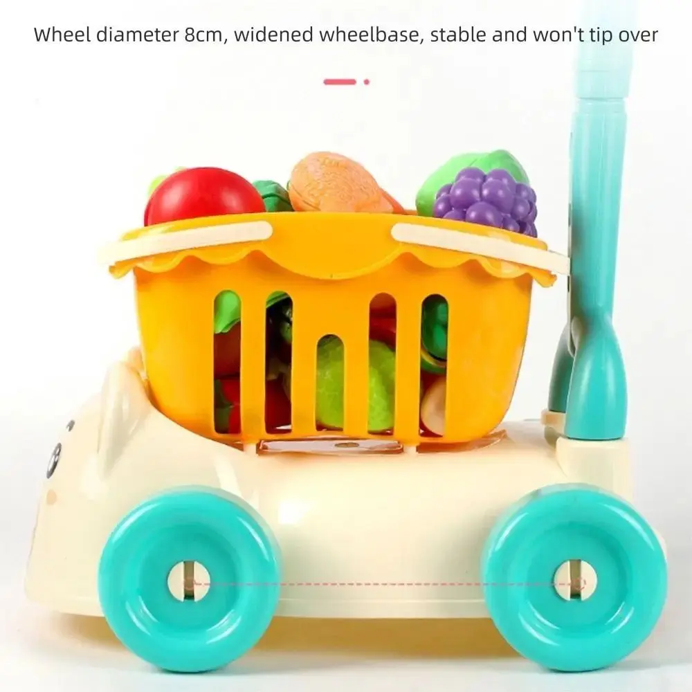 Wielokolorowy Zestaw Zabawek Wózek na Zakupy Symulacja 1 Wózek Sklepowy Zabawka Wózek na Zakupy 25SZT/Zestaw Duży Rozmiar Zestaw do Udawania Zakupów