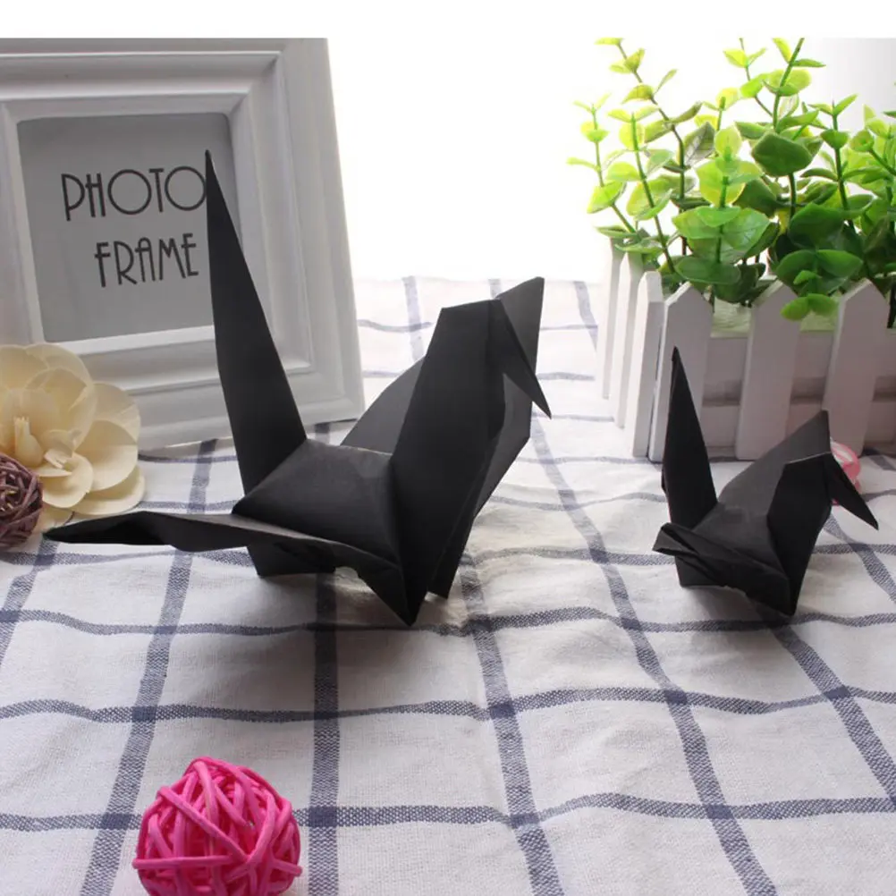 

200 листов складной бумаги для оригами, материалы для рукоделия, двусторонняя бумага для домашнего и школьного использования