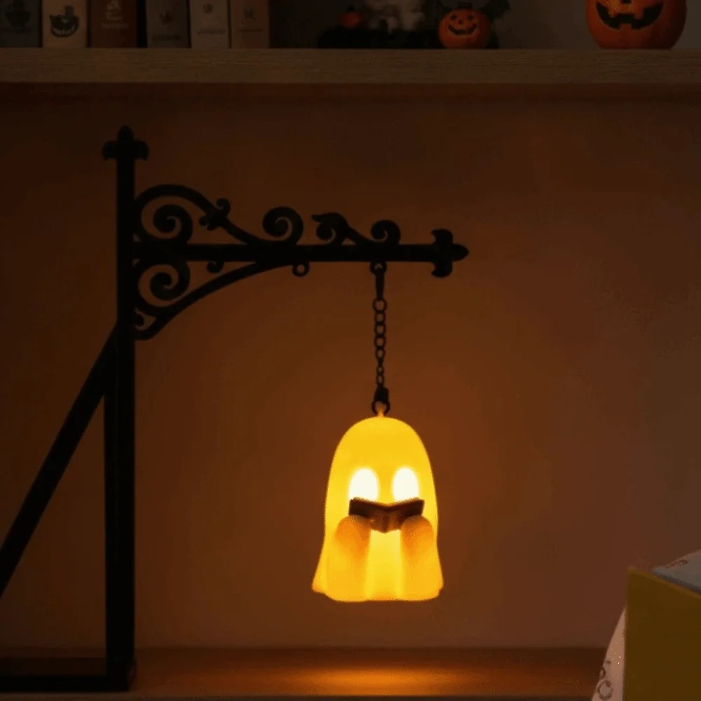 LED Light Bookshelf Insert Light Multi Styles Lightweight Halloween Ghost Lamp Vintage Style Compact Size