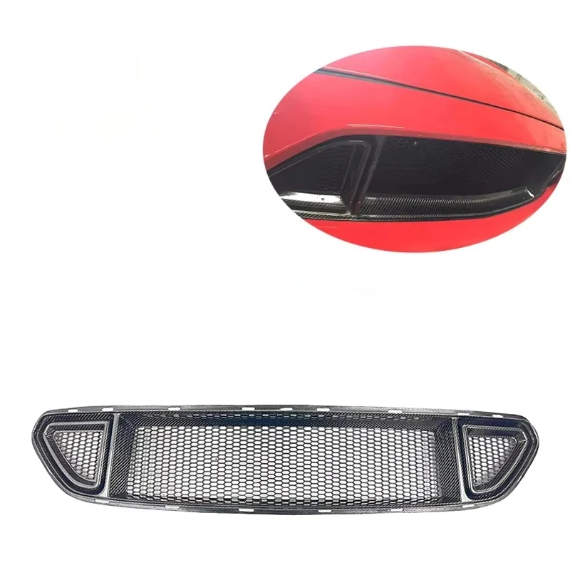 

Premium Carbon Fiber Bumper Grille Trim Cover 2015-2017 Models