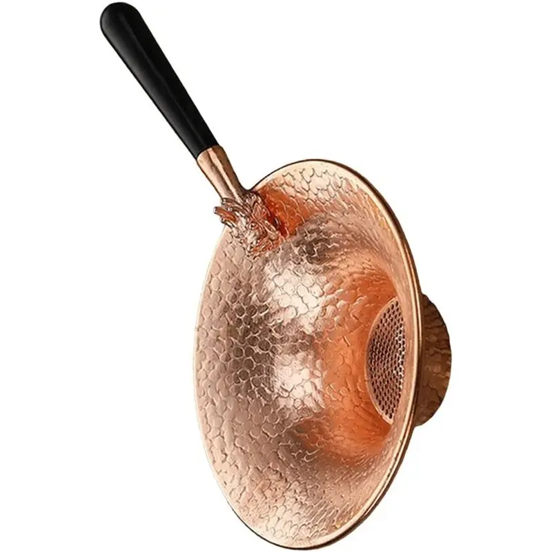 ABRU-Tea Strainer Copper Mesh Tea Infuser Tea Tool Traditional Accessory Lightweightsuitable Dragon
