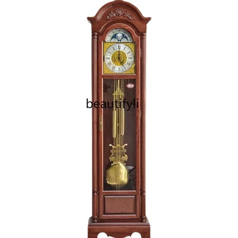 

German Helmler retro floor clock living room mechanical pendulum vertical clock