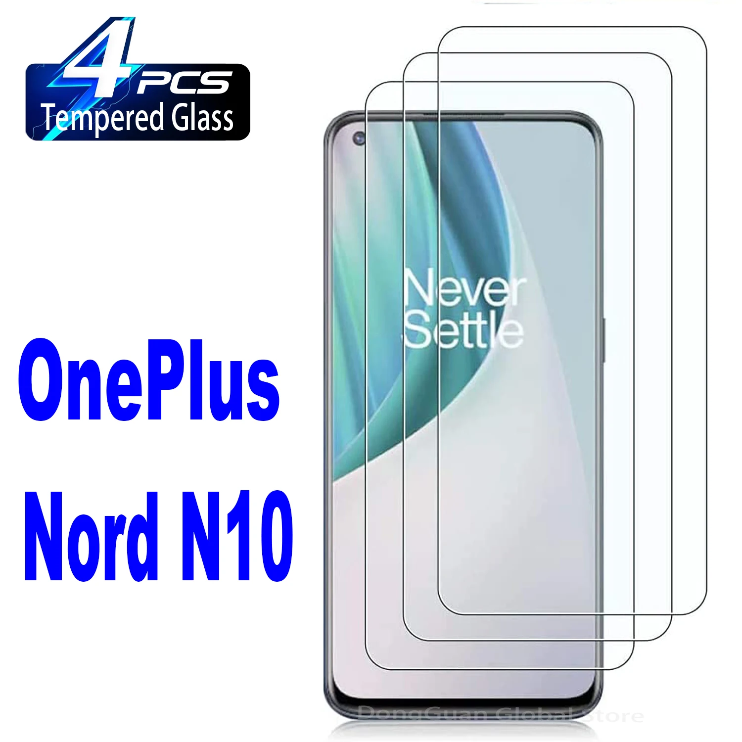 

2/4Pcs Tempered Glass For OnePlus Nord N10 5G Screen Protector Glass Film