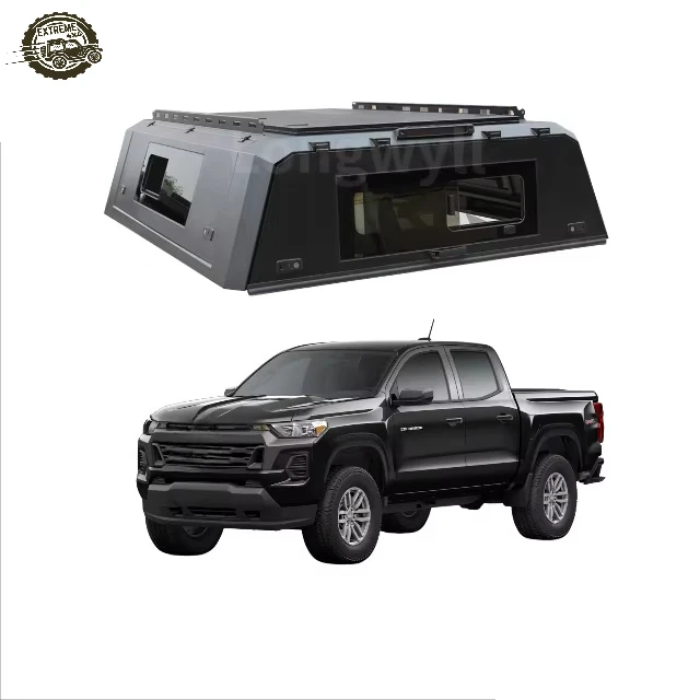 Customized Truck Canopy for Chevrolet Colorado Steel High-quality Hard Smartcap Pickup Tonneau Cover Hardtop 2-year Warranty