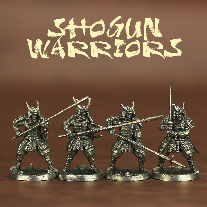 نمط جديد مصغر زخرفة الملحقات Shogunate المحارب عمل أرقام الجنود القدماء نموذج اللعب مجلس لعبة قطعة تمثال