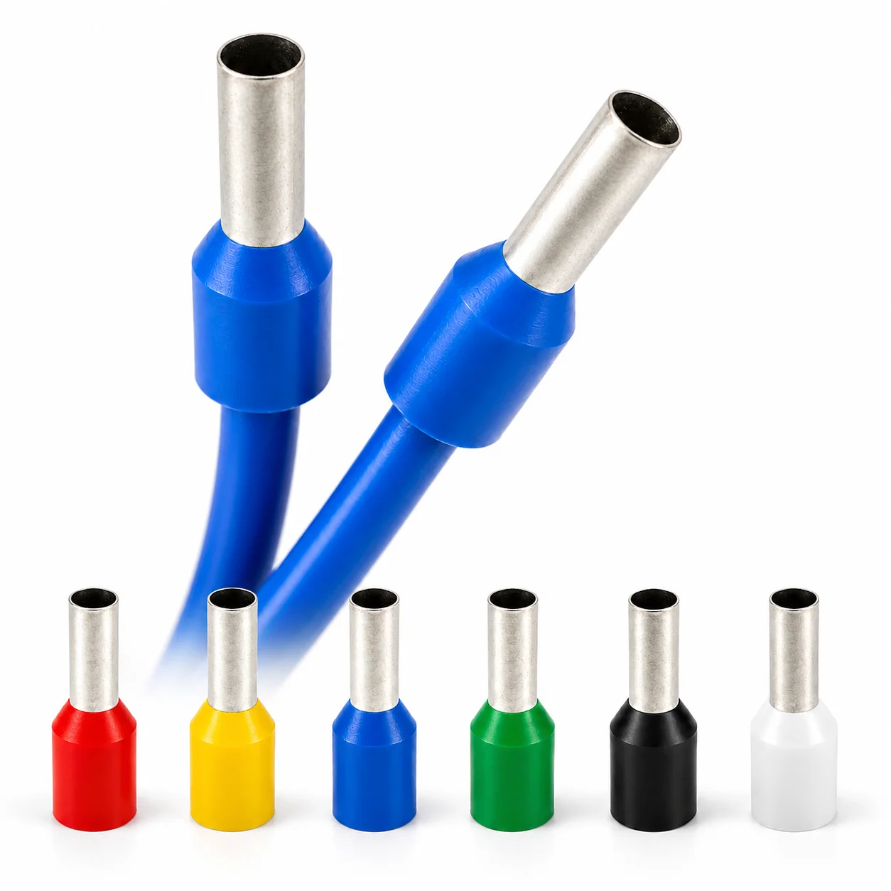 100PCS PHOENIX VE Type Pre-insulated Pin Terminal Crimp Sleeve Pin Connector Insulated Pin Lug