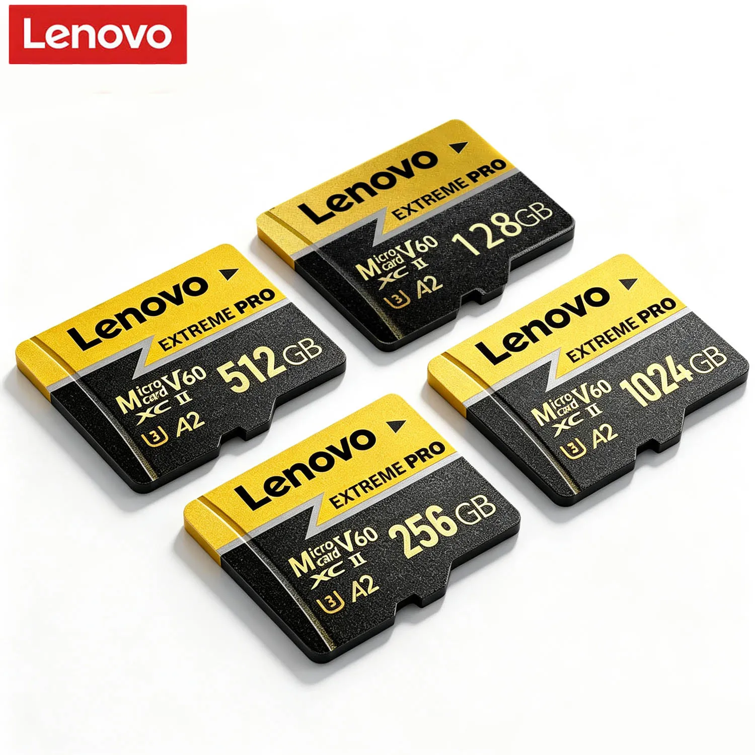 Lenovo High Speed TF Memory Flash Card 512GB 256GB 128GB Mini SD Card V60 U3 4K Full HD for Phone Dash Cam Car Camera