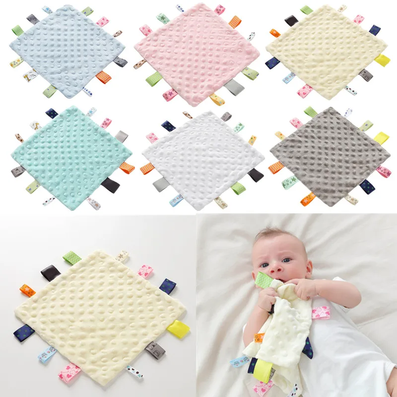 Soft Baby Appease Towel Baby Infants Soother Teether Cuddling Sleeping Nursing Blanket Towel Newborn Sensory Security Towel