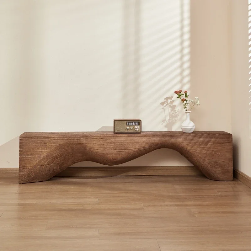 Solid wood home bench clothing store display stool B & B shoe change stool
