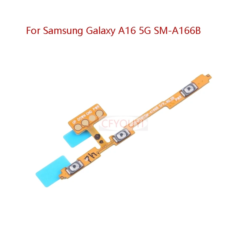 

10PCS For Samsung Galaxy A16 5G SM-A166P A166P / A166B / A165F Power ON OFF Button & Volume Button Flex Cable