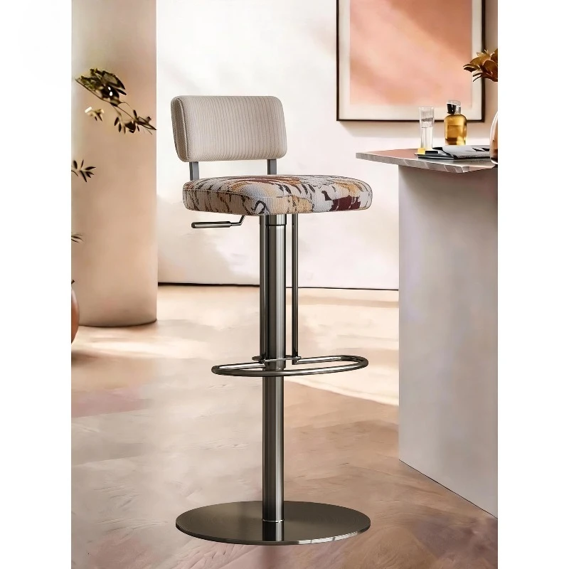 

Italian light luxury high stool creative bar chair